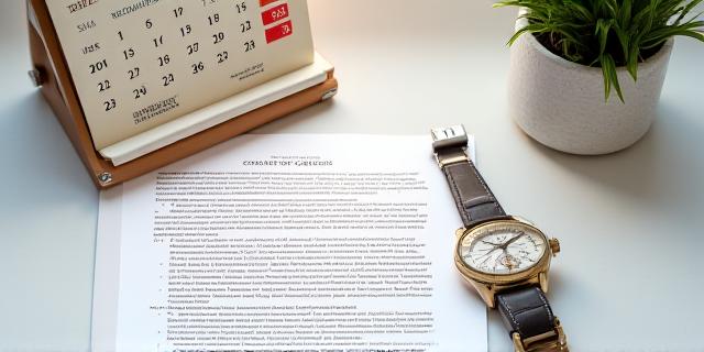 A calendar marked with a deadline and a fountain pen